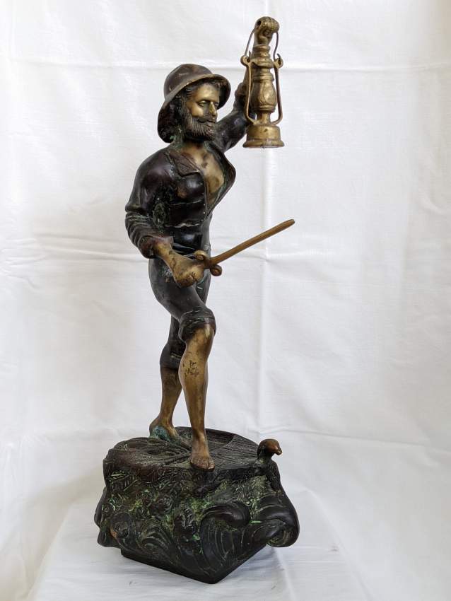Statue en laiton - Brass statue - 0 - Old Sculptures  on Aster Vender