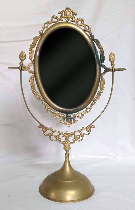 Miroir ancien en laiton - 0 - Old stuff  on Aster Vender
