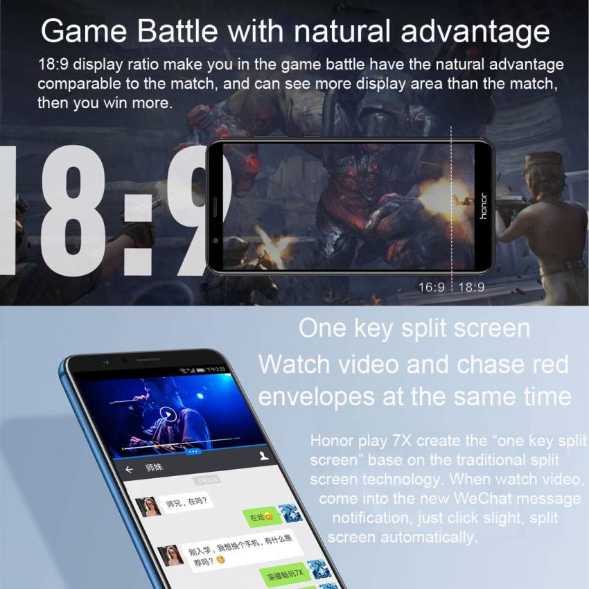 Huawei Honor 7x : The best budget phone in 2018  For only Rs 6000 - 3 - Android Phones  on Aster Vender