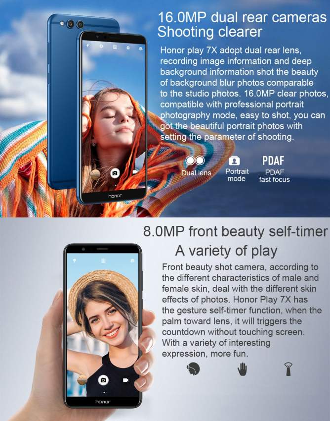 Huawei Honor 7x : The best budget phone in 2018  For only Rs 6000 - 2 - Android Phones  on Aster Vender