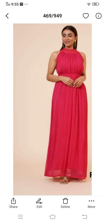 Long Party wear dress  - 0 - Handmade  on Aster Vender