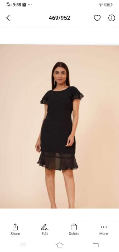 Short knee length dress  - 0 - Handmade  on Aster Vender