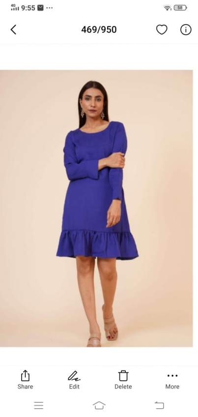 Short knee length dress  - 0 - Handmade  on Aster Vender