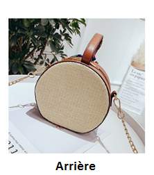 Handbag braided in straw with foulard  - 3 - Bags  on Aster Vender