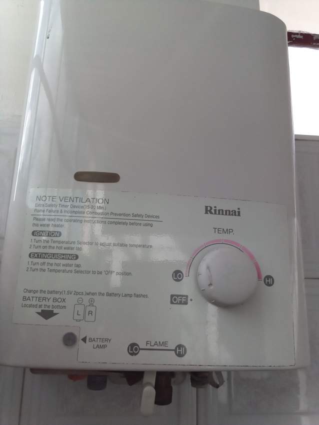 Gas water heater rinnai - 0 - Bathroom  on Aster Vender