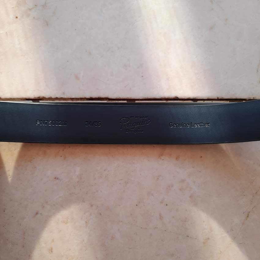 Ceinture  Cuir Noir Homme Penguin (USA) Taille 34 - 2 - Belts  on Aster Vender