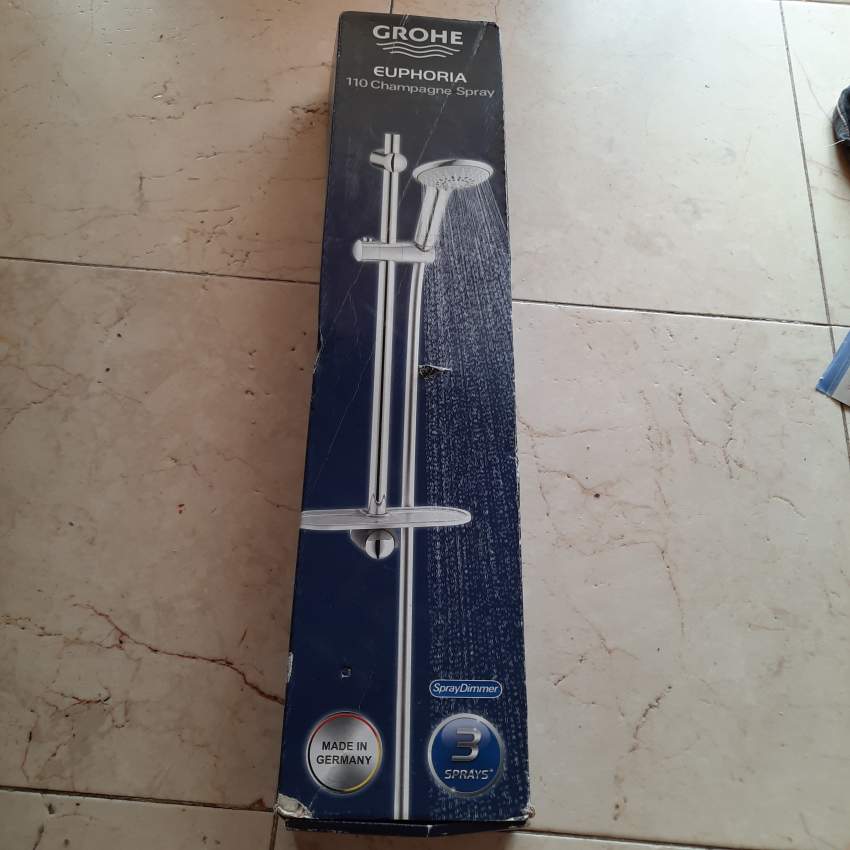 Grohe Germany Hand Shower Rail Set adjustable 3 sprays - 2 - Bathroom  on Aster Vender