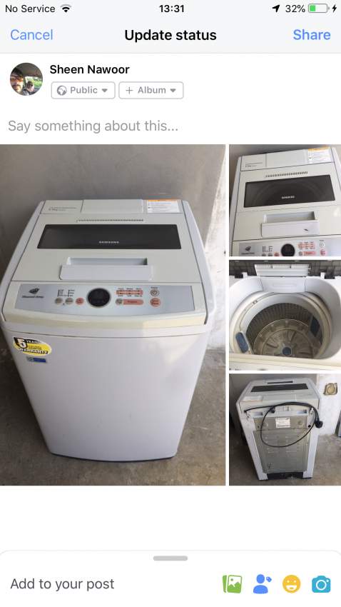 Samsung washing machine 6.5kg - 3 - All household appliances  on Aster Vender