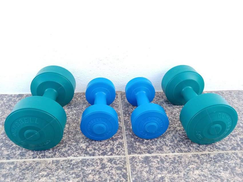 14 kg pvc dumbbell set - 0 - Fitness & gym equipment  on Aster Vender