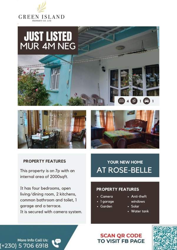 Cozy house for sale @ Rose-Belle  - 0 - House  on Aster Vender