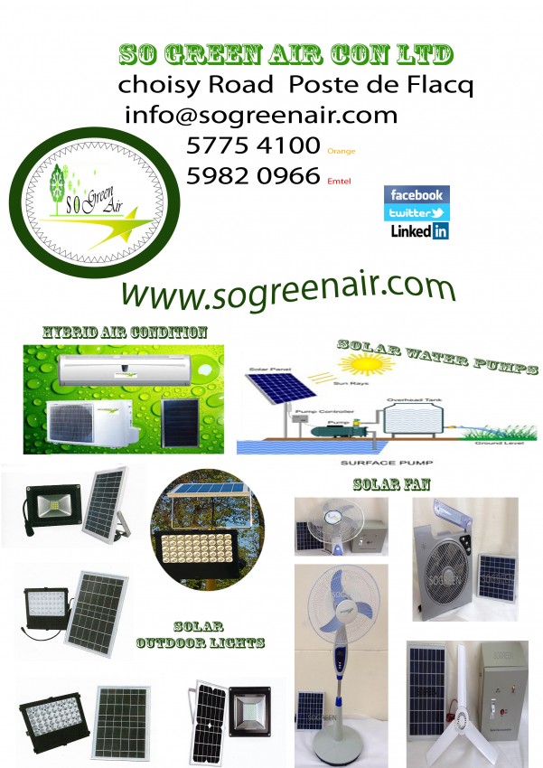 So Green Air Con Ltd - Home repairs & installation on Aster Vender