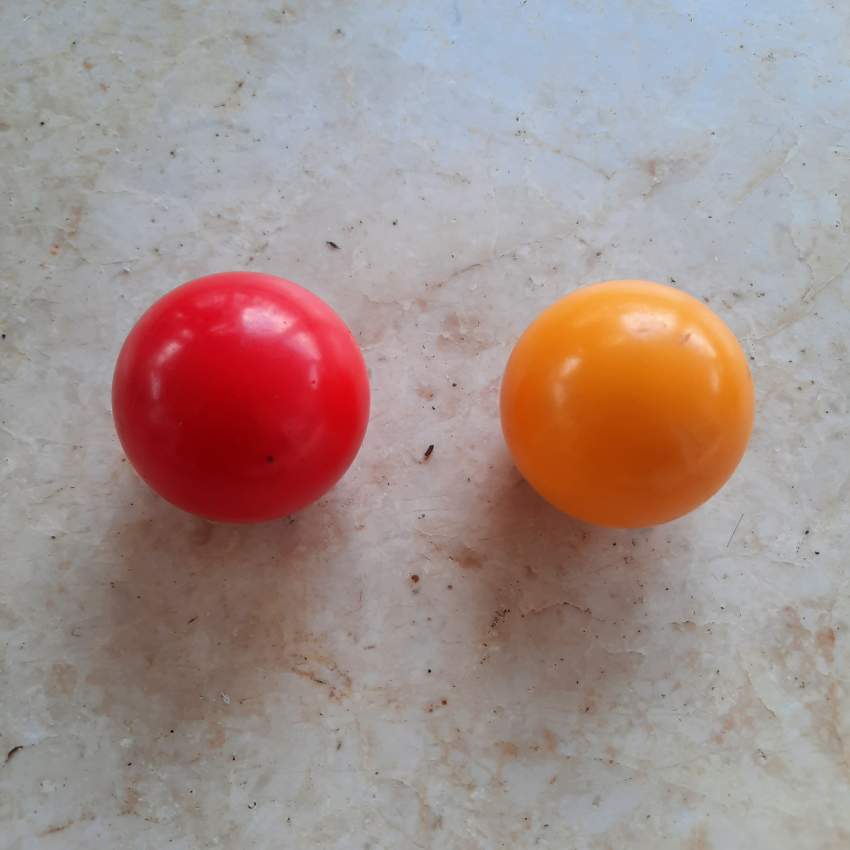 Aramith Used Pool Table Ball (Red & Yellow) Lot at AsterVender