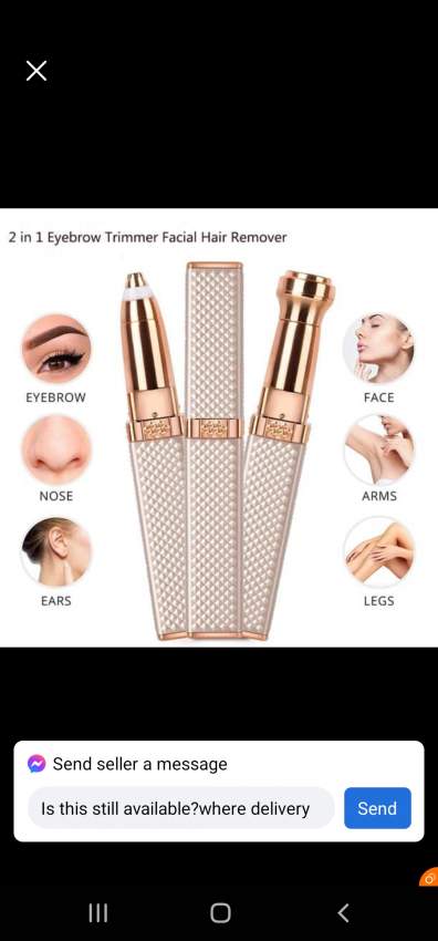 Blawless 2in1 facial or brow hair remover remover rechargeable Rs 350 - 1 - Other Hair Removal Products  on Aster Vender