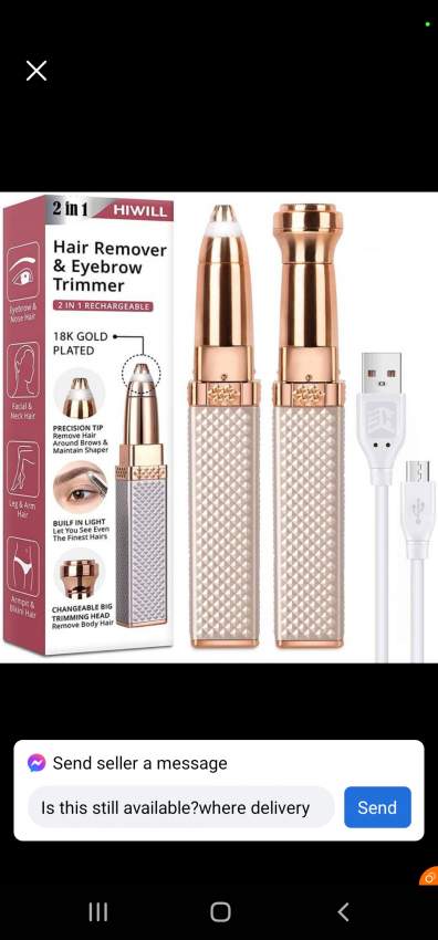 Blawless 2in1 facial or brow hair remover remover rechargeable Rs 350 at AsterVender