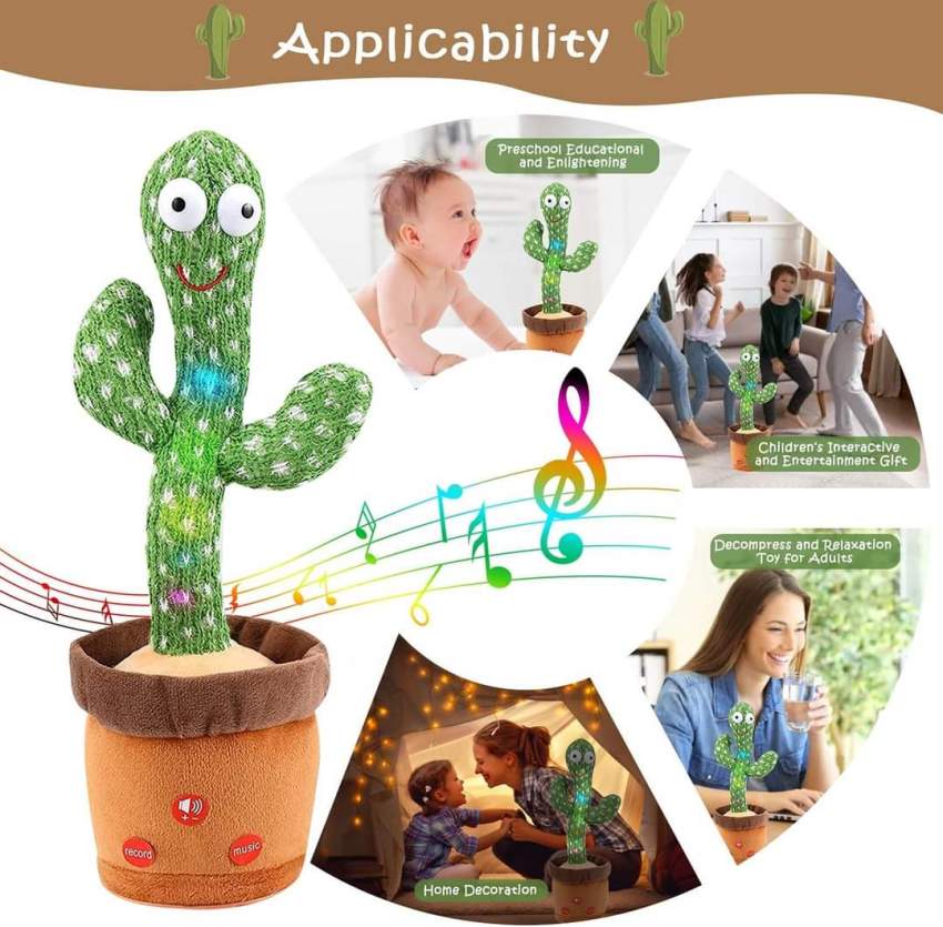 Cactus toy rechargeable dancing singing repeating Rs 575 at AsterVender