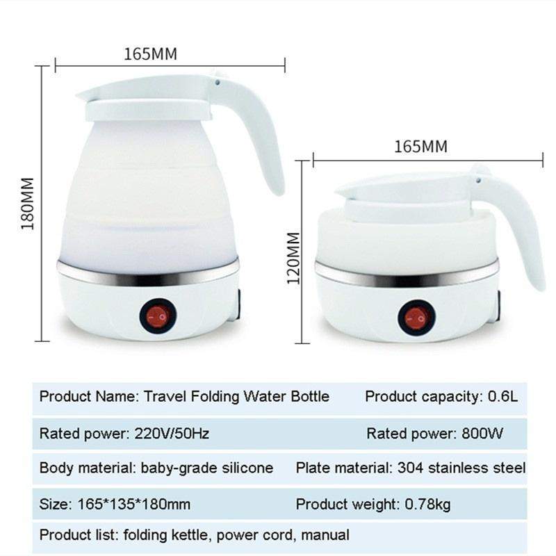 Silicone kettle electric 600ml Rs600 foldable - Others at AsterVender
