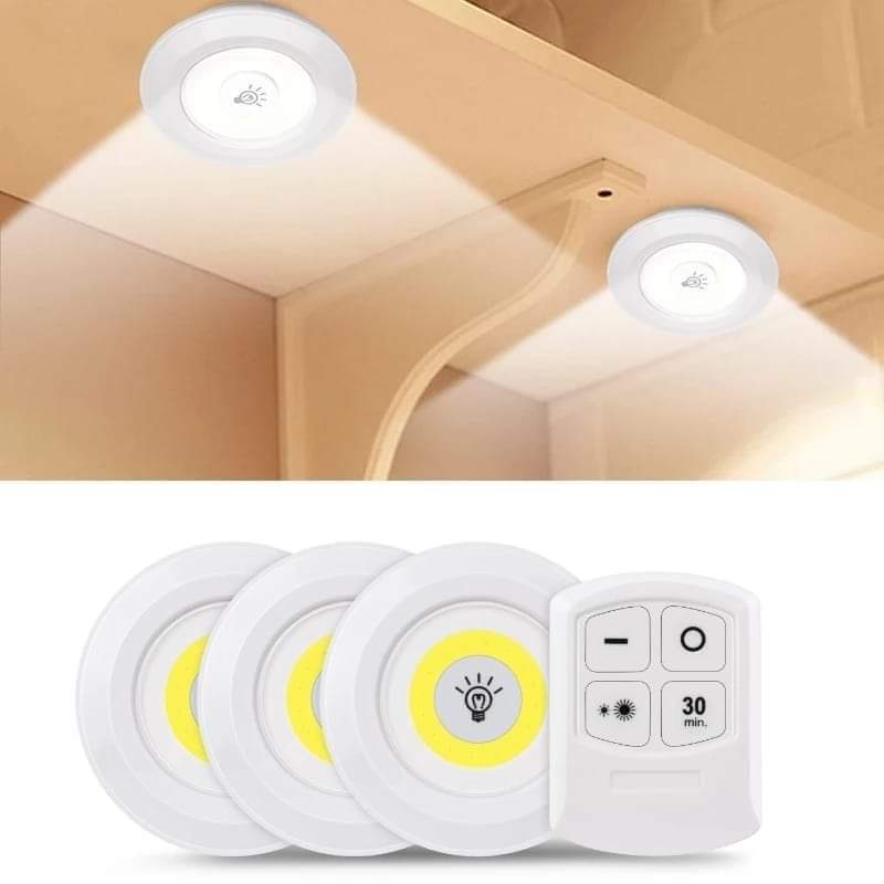 3pcs cob light with remote Rs 375  on Aster Vender