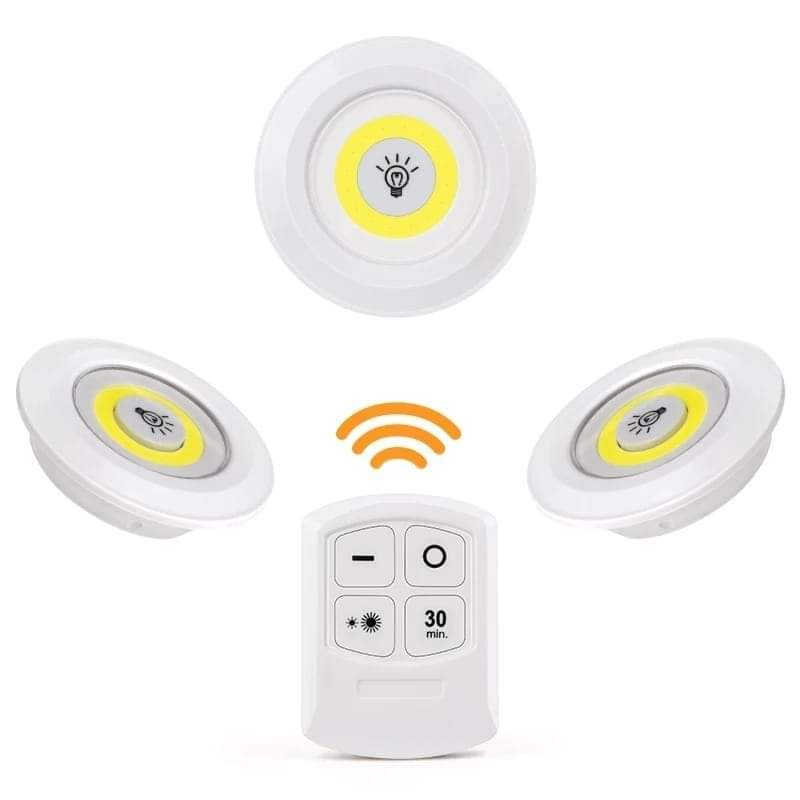 3pcs cob light with remote Rs 375  on Aster Vender