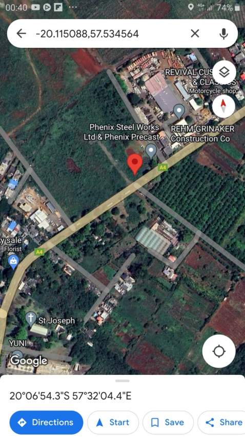 69.5 perches land for sale on main road St Joseph- Arsenal on Aster Vender