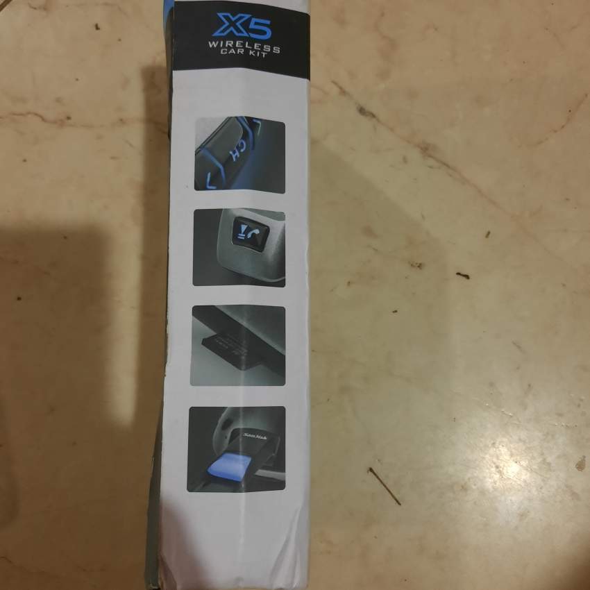Wireless Car Kit X5  + Car Bluetooth FM Transmitter (Dual Function) - 4 - Car Speakers  on Aster Vender