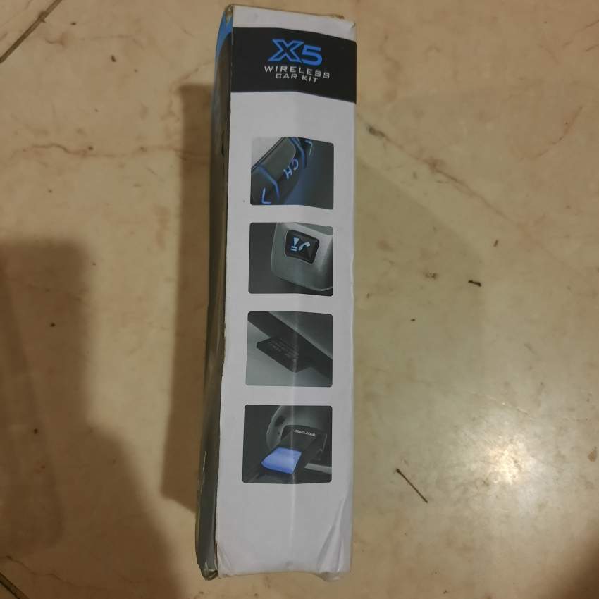 Wireless Car Kit X5  + Car Bluetooth FM Transmitter (Dual Function) - 3 - Car Speakers  on Aster Vender