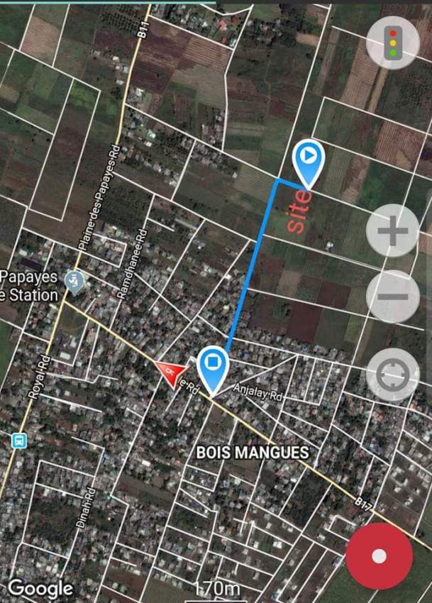 Agricultural land of 48 perches in Bois Mangues,Plaines Des Papayes - 3 - Land  on Aster Vender