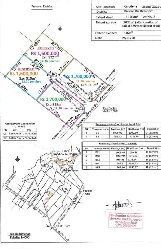 Four plots of residential land of 12.20 perches are for sale in Calody - 4 - Land  on Aster Vender