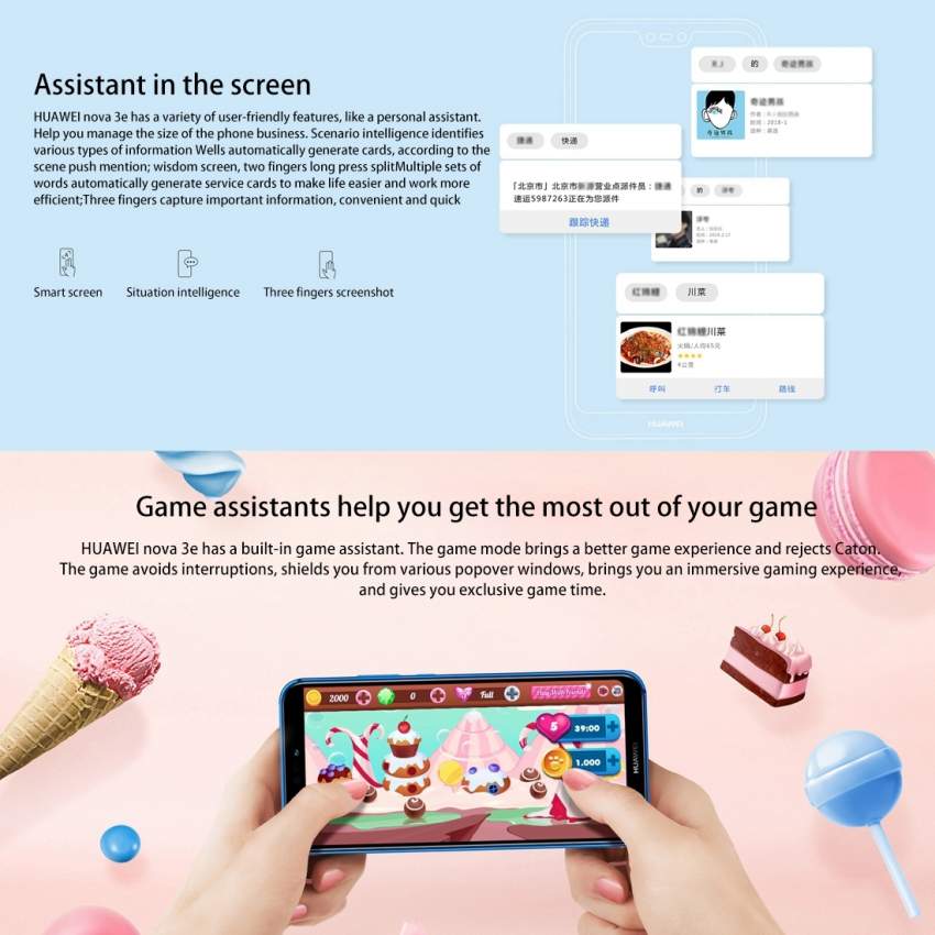 Huawei P20 Lite 4GB+128GB  - Rose doré - 4 - Android Phones  on Aster Vender