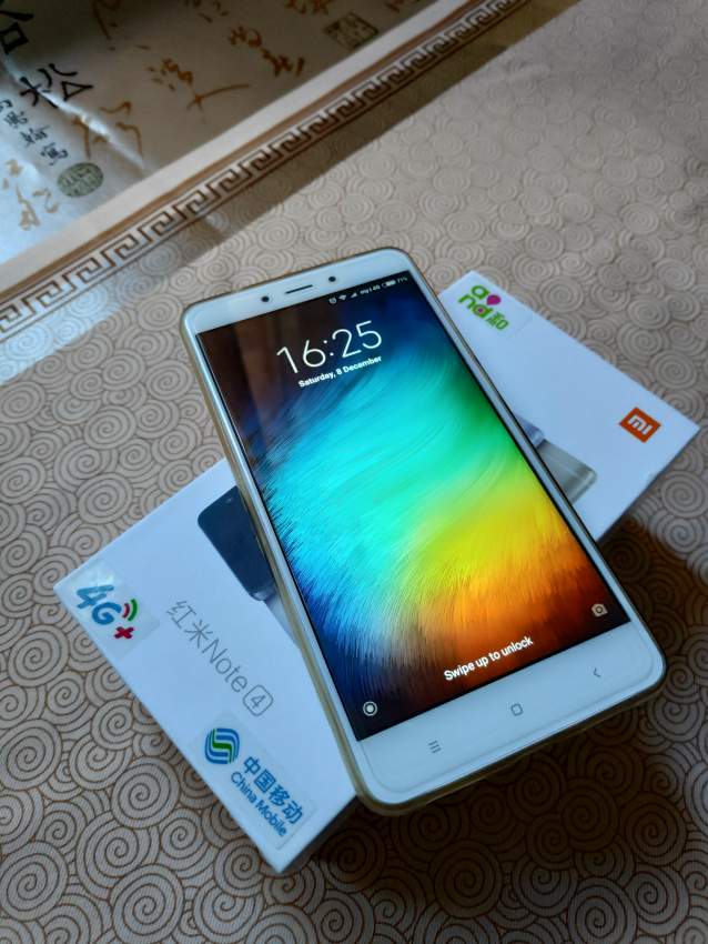 Xiaomi Redmi Note 4, 64GB, 4G LTE, Dual Sim, Gold - 1 - Android Phones  on Aster Vender