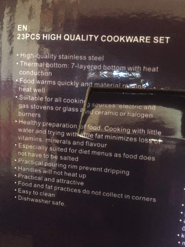 PROFESSIONAL COOKWARE SET 23pcs - 2 - Kitchen appliances  on Aster Vender