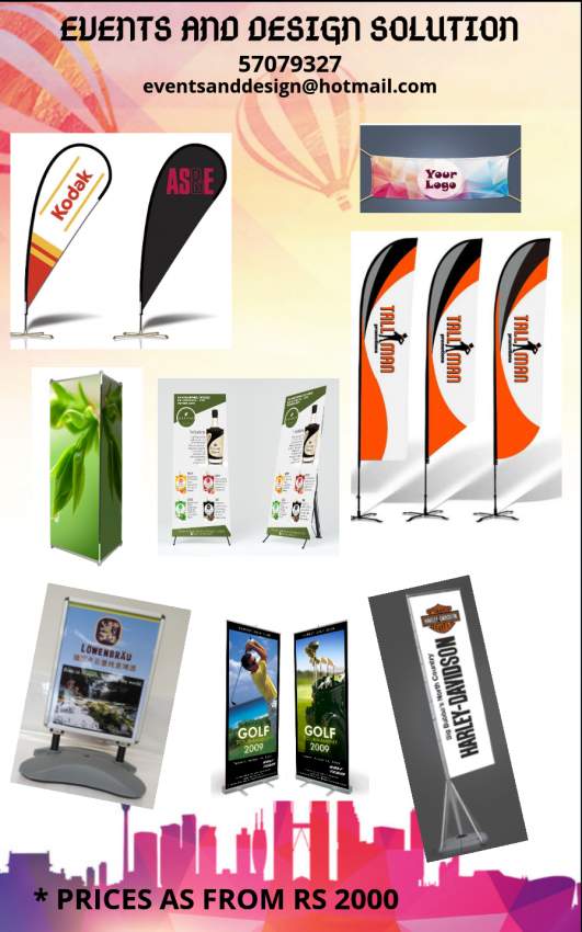 Outdoor and indoor banner - 0 - Graphic design  on Aster Vender