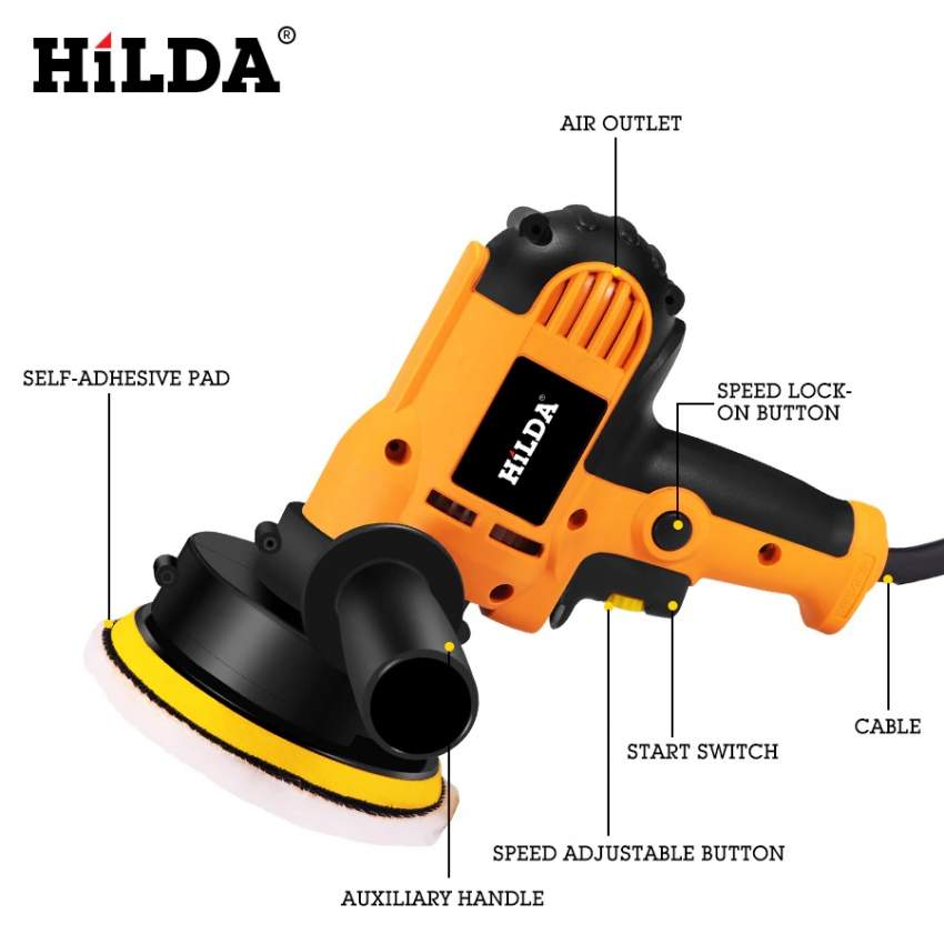 HILDA Car Polisher (Pads included) [SOLD] - 1 - All Hand Power Tools  on Aster Vender