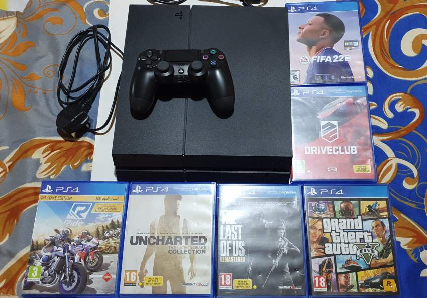 PS4 1 TB + 1 controller + 6 PS4 games - 2 - PlayStation 4 (PS4)  on Aster Vender