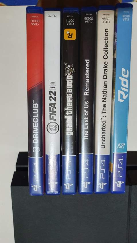 PS4 1 TB + 1 controller + 6 PS4 games - 4 - PlayStation 4 (PS4)  on Aster Vender