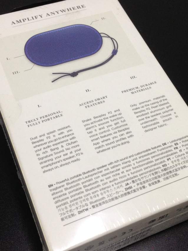 Bang & Olufsen Beoplay P2 Portable Bluetooth Speaker - 1 - Speaker  on Aster Vender