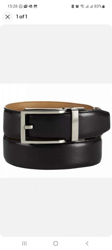 Ceinture Cuir Homme Ryan Seacrest Cuir Italian Custom Fit 34 a 36 - 0 - Belts  on Aster Vender