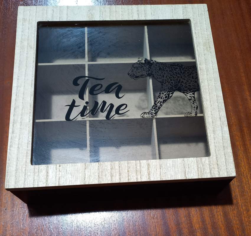 Wooden teatime box on Aster Vender