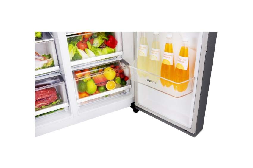 LG Platinum Silver Side by Side Refrigerator Inverter Compressor(626L) - 4 - All household appliances  on Aster Vender