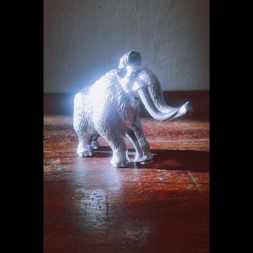 Pre-Historic Silver Mammoth Figure - 0 - Interior Decor  on Aster Vender