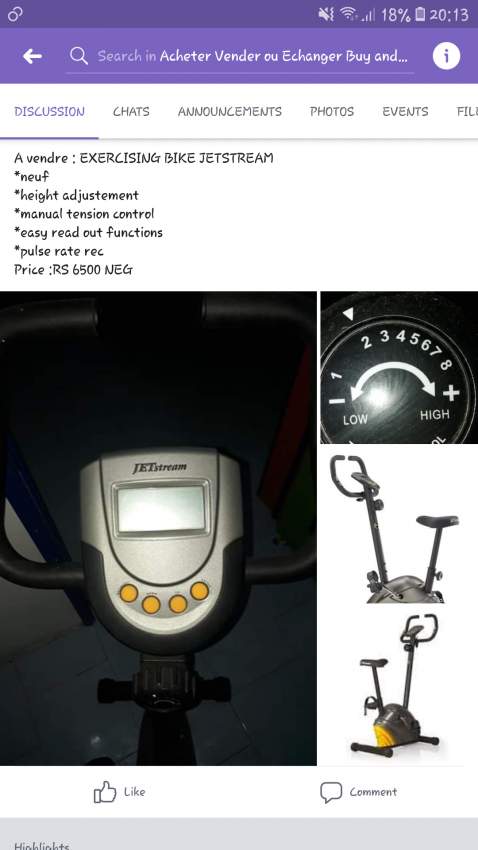 Exercising bike - 0 - Fitness & gym equipment  on Aster Vender