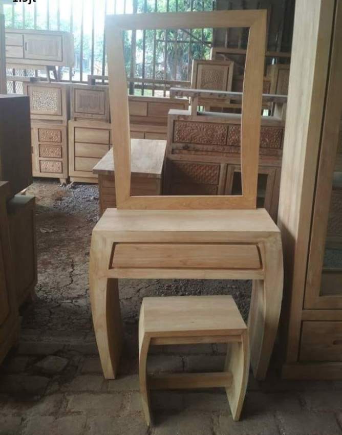 Teak Dressing table and stool - 0 - Bedroom Furnitures  on Aster Vender