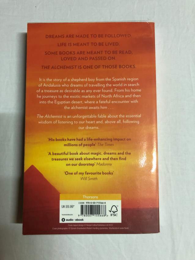 THE ALCHEMIST - 1 - Fictional books  on Aster Vender