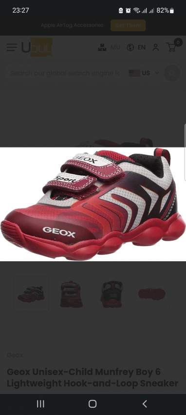 Geox Respira Munfrey Little Kid Sneaker Size EU 35 Red/Black - 3 - Sneakers  on Aster Vender