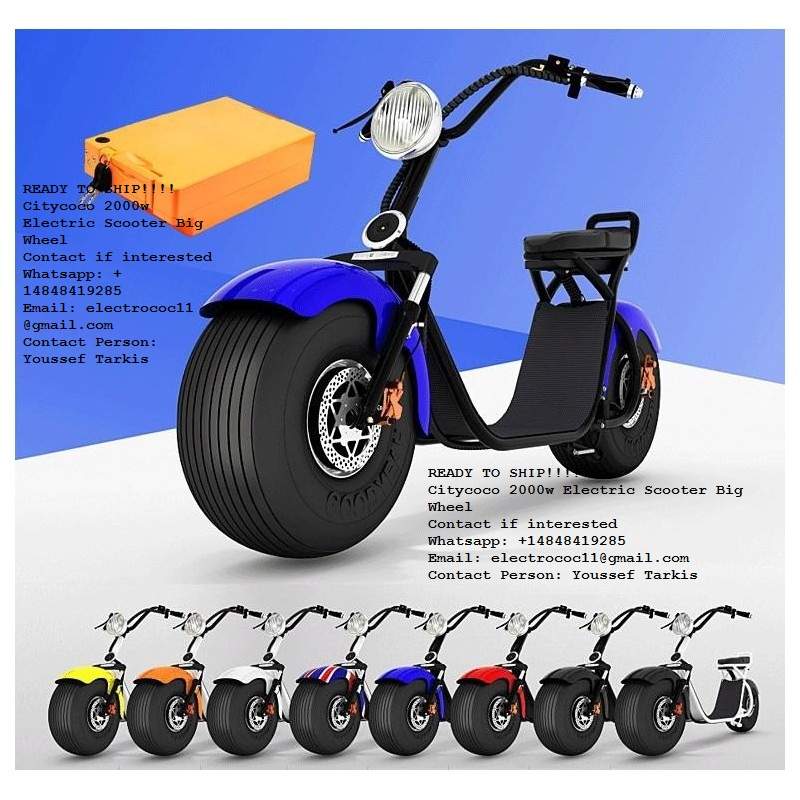 For Sale 2000 watts Harley Citycoco electric scooter Big wheel on Aster Vender