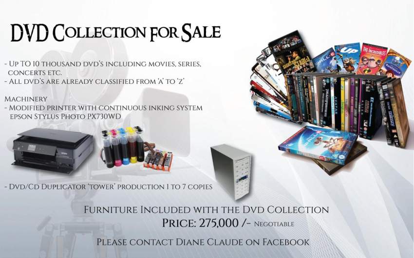 10000 DVD a vendre ayant appartenu à un Vidéo Club - 0 - Entertainment  on Aster Vender