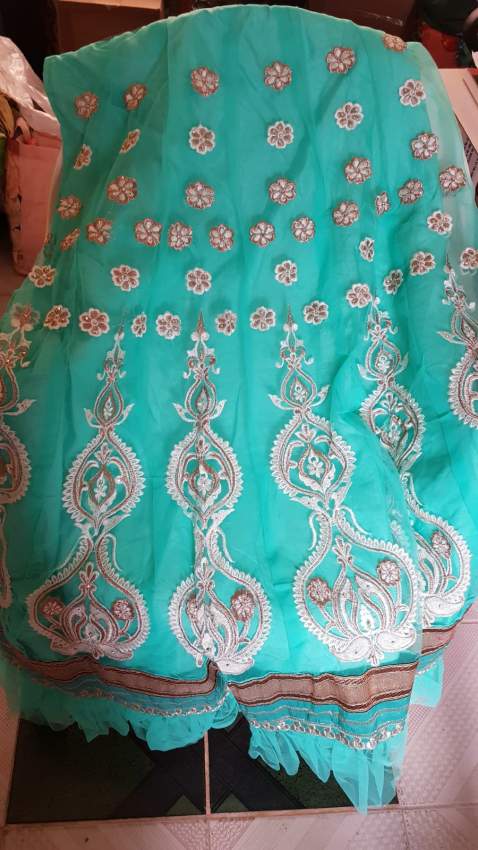 New semi-stitched Anarkali dress with stone - 1 - Dresses (Women)  on Aster Vender