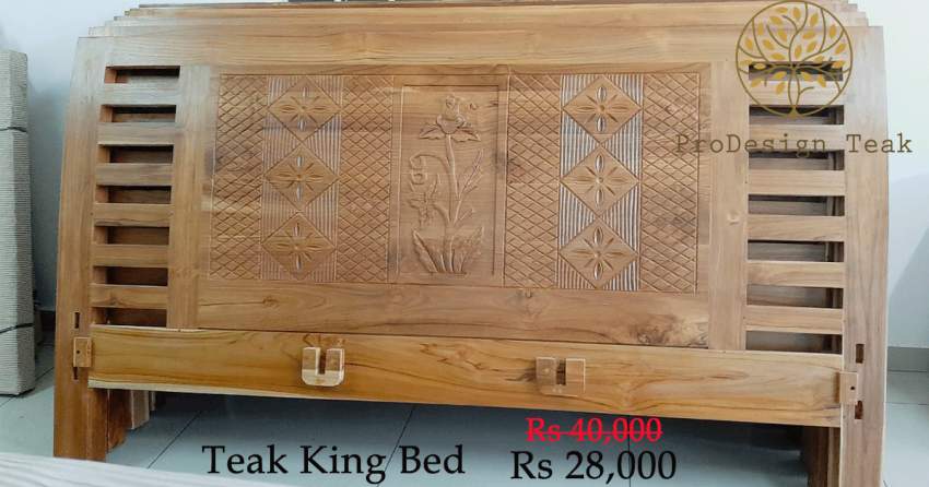 Teak Bed - 3 - Bedroom Furnitures  on Aster Vender
