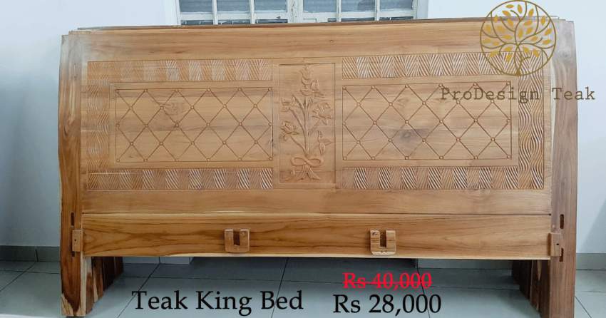 Teak Bed - 2 - Bedroom Furnitures  on Aster Vender