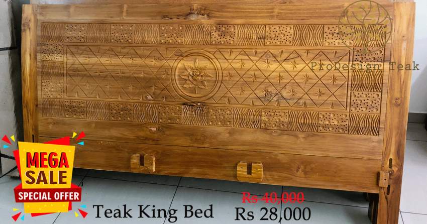 Teak Bed on Aster Vender
