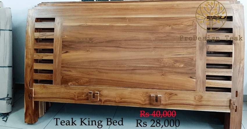 Teak Bed - 1 - Bedroom Furnitures  on Aster Vender